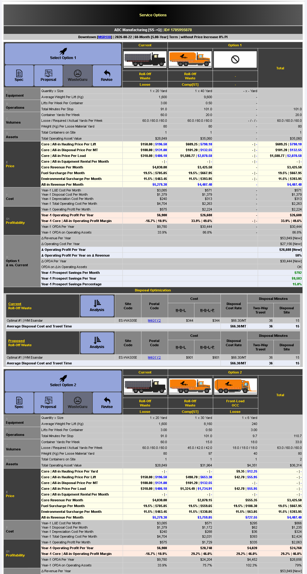 3. Review Service Options