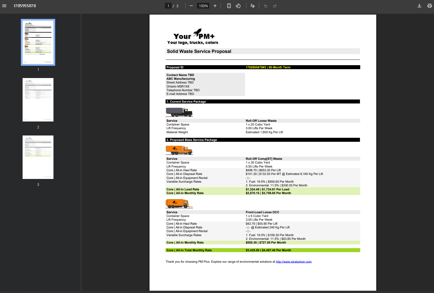 7. Generate Proposal (PDF)